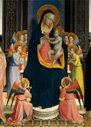 Madonna and Child Enthroned with Saints (detail)