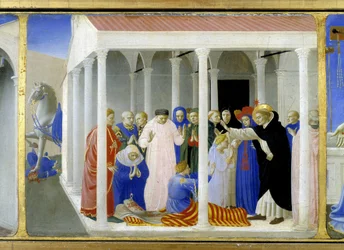 Saint Dominica resurrecting Napoleone Orsini - (detail) of the 