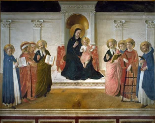 Virgin of Shadows or Holy Conversation or Virgin and Child with Eight Saints