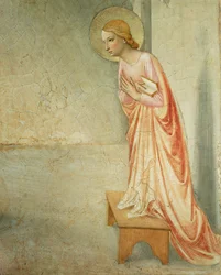 The Annunciation (detail of the Virgin)