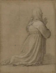 Woman Kneeling in Prayer (detail)