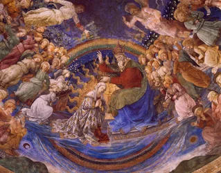 Coronation of the Virgin, detail from The Life of the Virgin cycle