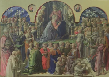 Coronation of the Virgin with Saints and Angels, 1441-47