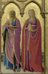 Saints Matthew and Mary Magdalen. Cortona Polyptych