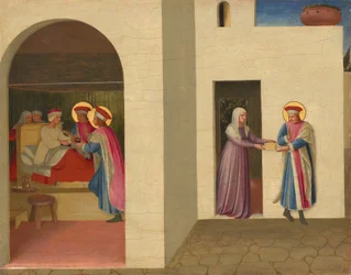 The Healing of Palladia by Saint Cosmas and Saint Damian, c.1438-1440