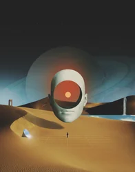 Surreal Desert Head
