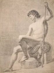Male Nude Seated