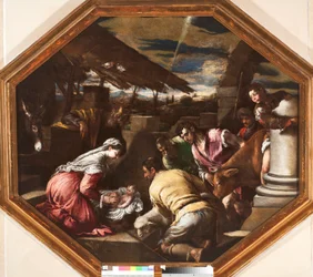 Adoration of the Shepherds by Francesco Bassano