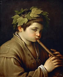 Boy playing the Flute
