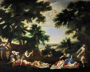 Love Gods Disarmed by the Nymphs of Diana
