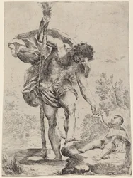 Saint Christopher Giving His Hand to the Infant Jesus
