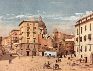 San Francesco Square at Porta Capuana, in Naples