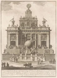 The Seconda Macchina for the Chinea of 1785: A Pleasure Palace with an Air Balloon, 1785