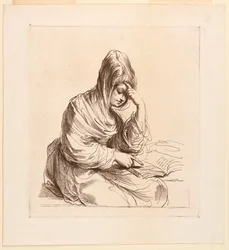 Woman Studying