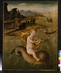 Arion Riding on a Dolphin