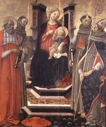 Madonna and Child with SS. Jerome, Francis of Assisi, Anthony of Padua and Louis of Toulouse