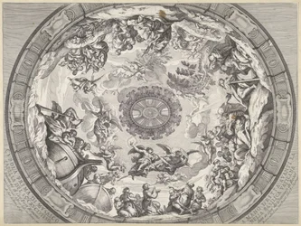 Cupola Decoration with Old Testament Figures and Angels