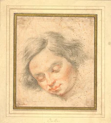 The Head of a Young Man with Closed Eyes