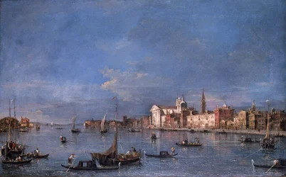 View of the Giudecca Canal looking northwest with the Zattere