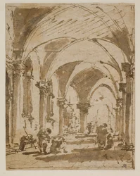 The Arcade of the Doge’s Palace Towards the Piazzetta