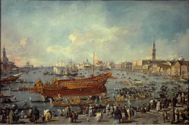 The departure of the Bucentaur to Venice