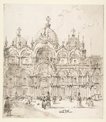 View of Piazza with Basilica of San Marco