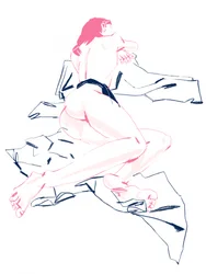 A Girl Sleeping Back View