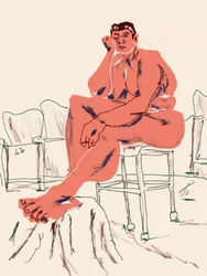 Relaxed Seated Figure
