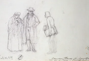 Francesco Hayez Meeting His Uncle and Aunt in Rome