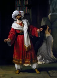 Giovanni David in role of Alexander in melodrama Arabs in Gaul by Giovanni Papini