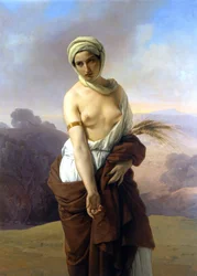 Ruth. Painting by Francesco Hayez. 1853. Musei Civici, Bologna.