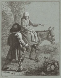 Boy and Girl with a Donkey
