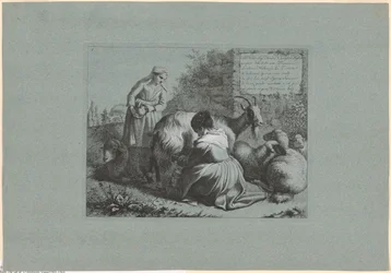 Plate 1, from The Set of 12 Pastoral Scenes