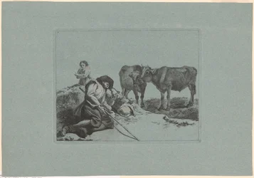 Plate 7, from The Set of 12 Pastoral Scenes