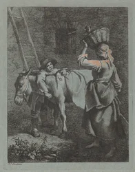 Shepherd Speaking to a Peasant Woman, 1760-1764