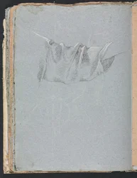 Verona Sketchbook: Drapery study (page 48)