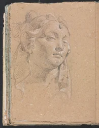 Verona Sketchbook: Head of a woman (detail)