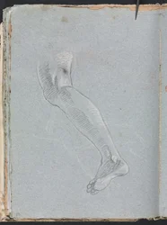 Verona Sketchbook: Left leg (detail)