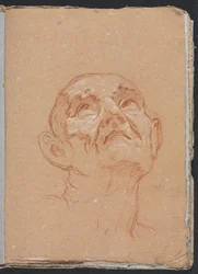 Verona Sketchbook: Male head (page 31)