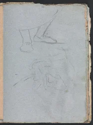 Verona Sketchbook: Study of feet page 53