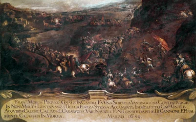 Battle Between the Venetian Fleet of Francesco Morosini and the Turkish Fleet (1659)