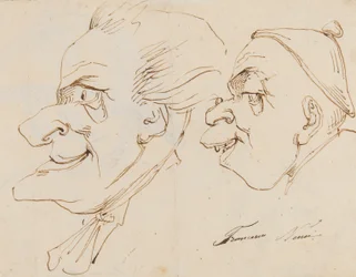 Page of caricatures