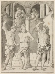 The Flagellation, plate 7 from the Life of the Virgin and Christ