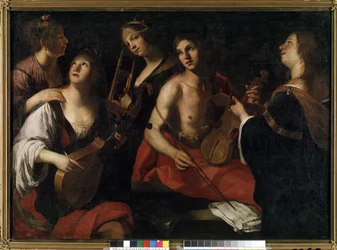 Concert. Painting by Francesco Rustici