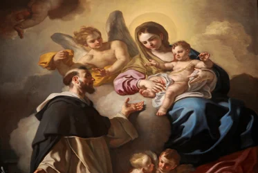 Madonna of Rosary with Saints Dominic and Catherine