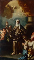 Saint Clare with an Angel