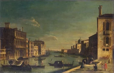 The Grand Canal looking East from the Campo San Vio towards the Bacino