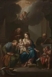 Presentation Sketch for The Holy Family with Saints Anne, Joachim, and John the Baptist