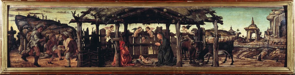 The Nativity of Jesus, Painting by Francesco del Cossa, Dresden, Gemaldegalerie