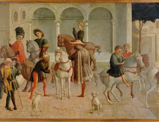 Cavaliers in Court Room of Gualtieri di Saluzzo